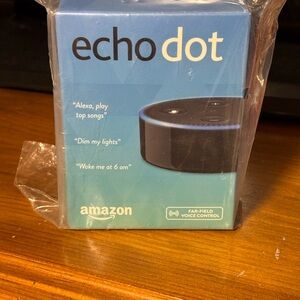 Amazon Echo Dot Voice Assistant in Blue and Black